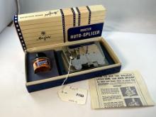 Mansfield Master Auto-Splicer NIB with Film Cement Instructions 1940s