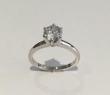 14K White Gold Diamond Ring 0.74ct , i1 Clarity,