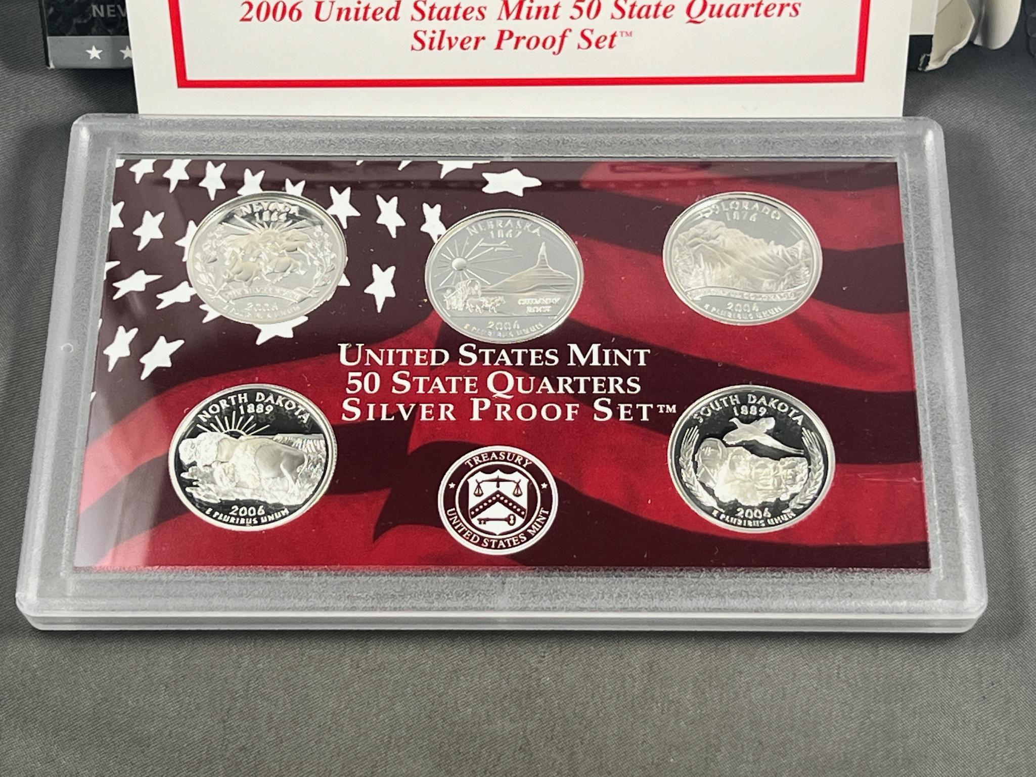 SILVER 2006-S Statehood Quarter set