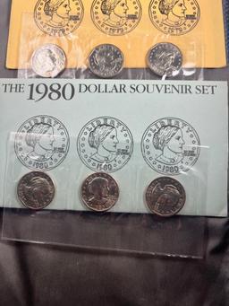 1979 and 1980 Susan B Anthony Souvenir Sets, SELLS TIMES THE MONEY