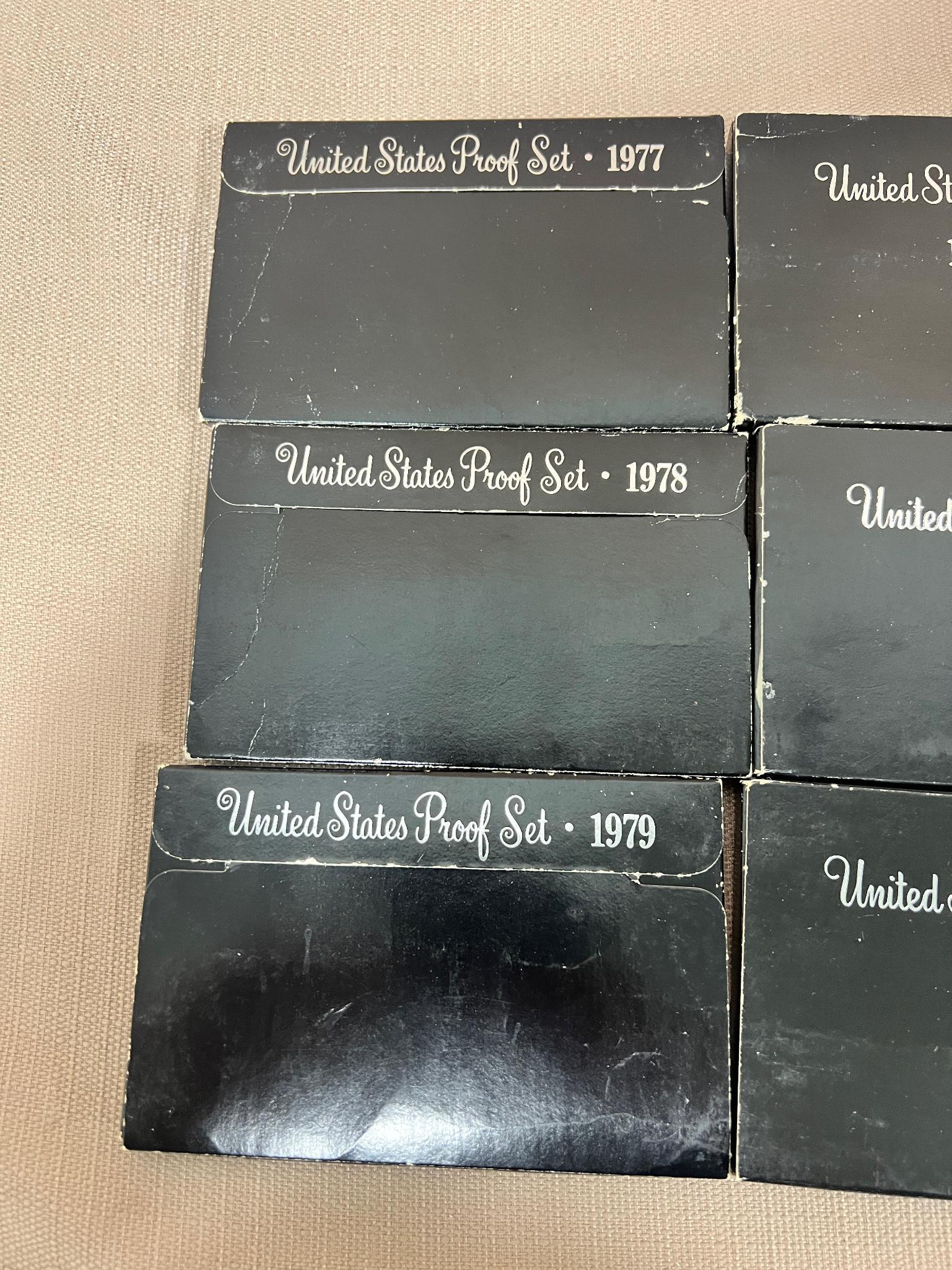 1977, 1978, 1979, 1980, 1981 and 1982 US Proof Sets, SELLS TIMES THE MONEY