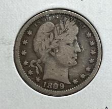 1899 Barber Quarter Dollar, 90% Silver