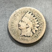 1859 Indianhead Cent, first year issue