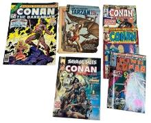 Conan and Tarzan comics