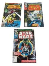 Star Wars 1 and 35 and Battlestar Galactica no. 1