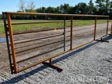 24ft. Free Standing Cattle Panel w/ 7ft. Swing Gate