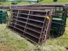 (15) 10ft. Corral panels and (1) bow gate
