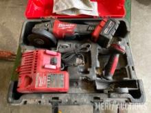 Milwaukee 5in. 18 volt grinder w/ battery & charger