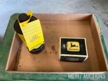 Vintage John Deere lube can & box