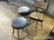 (3) shop stools