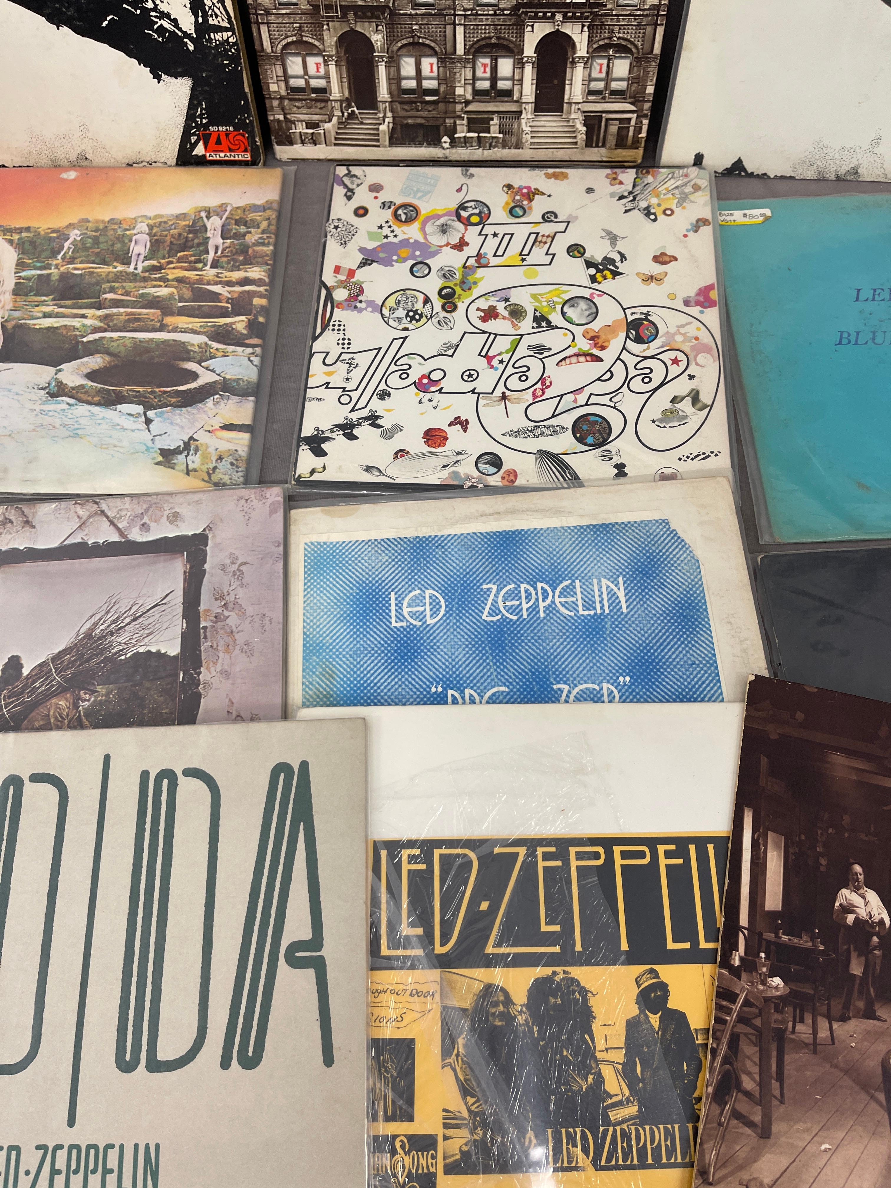 Vintage RARE Led Zeppelin First Pressing Vinyl Record Collection Lot