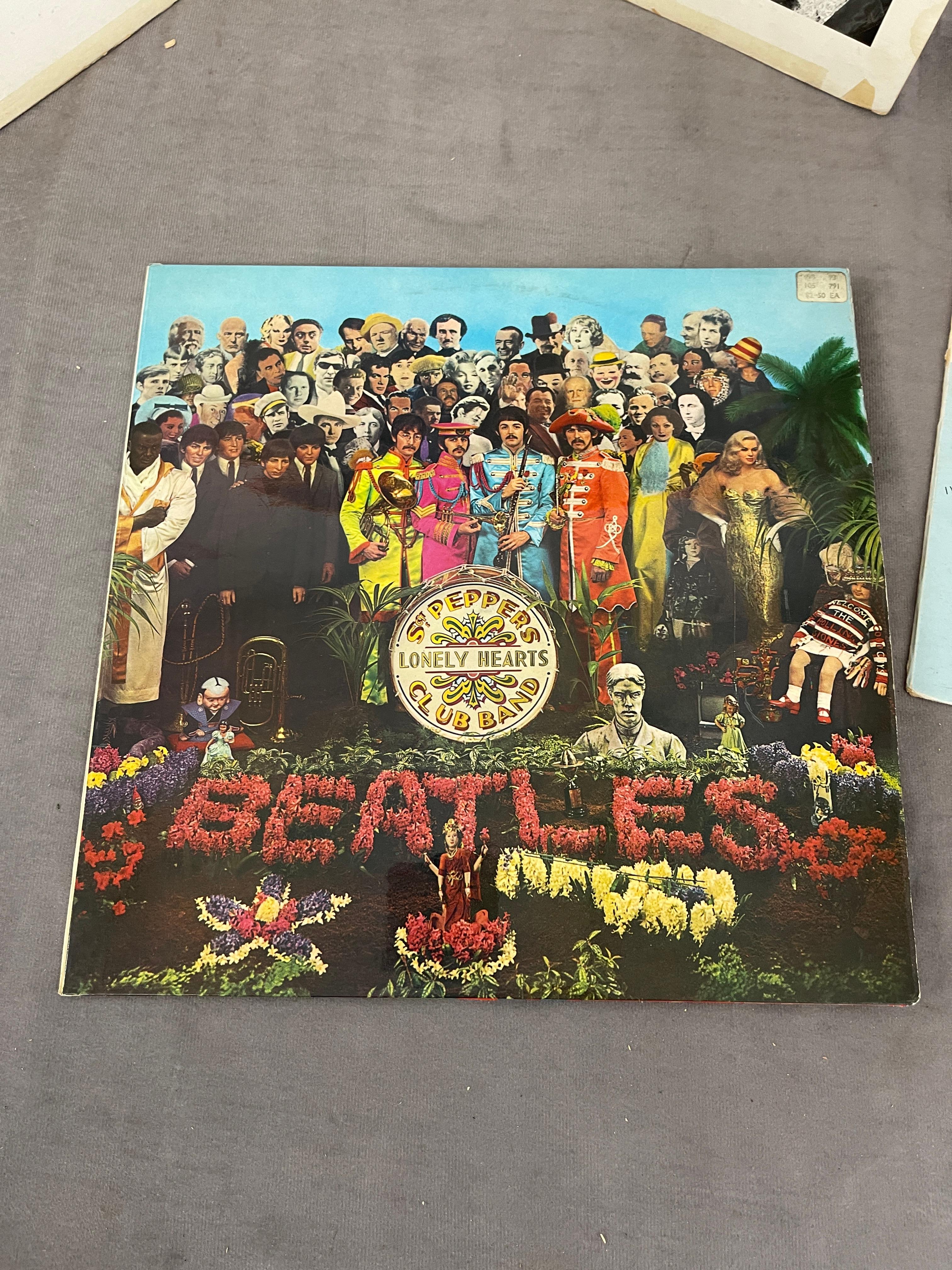 Vintage The Beatles Vinyl Record LP Collection Lot