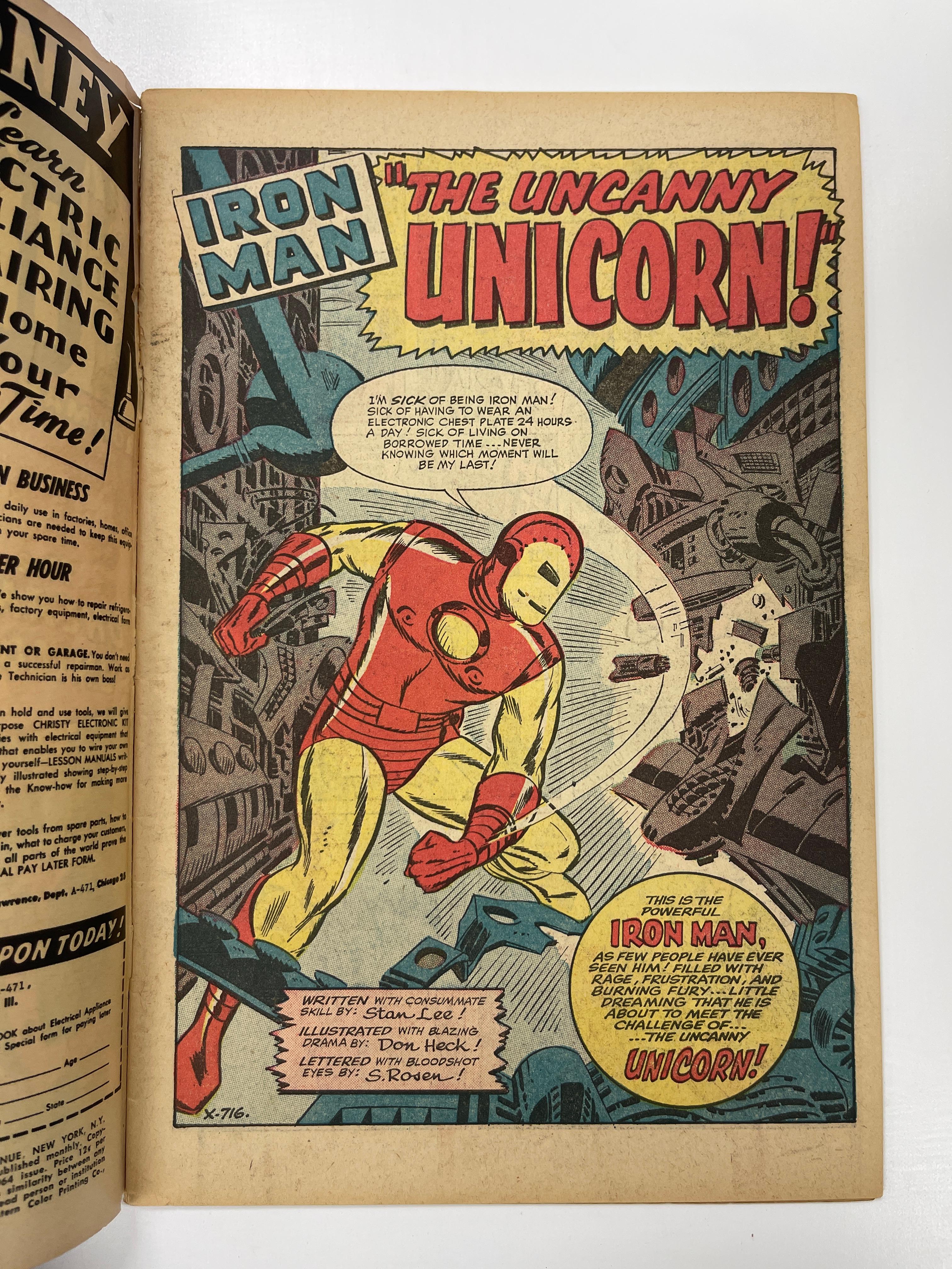 TALES OF SUSPENSE #56 (1964)  MARVEL 1ST APPEARANCE OF THE UNICORN