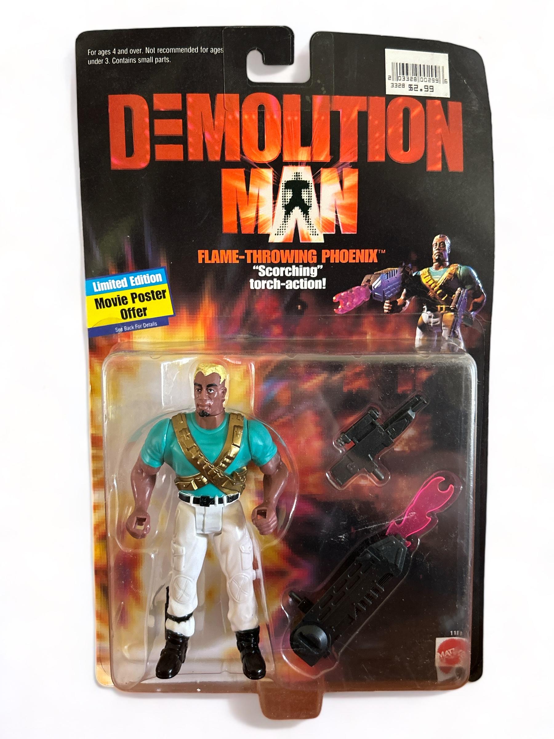 Mattel 1993 Demolition Man - Flame Throwing Phoenix action figure