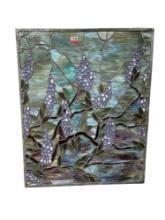 Large Ornate Stained Glass Window Panel