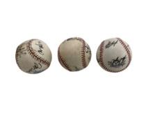 Vintage Signed Baseball Collection Lot