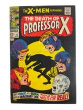X-Men #42 Vintage Marvel 'Death of Professor X' 1968 Comic Book