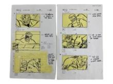 Marvel Planet Hulk, Samliu Original Animation Storyboard Art Collection Lot