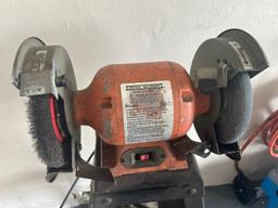 CENTRAL MACHINERY 8" BENCH GRINDER - 3/4HP - WITH STAND
