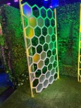 HONEYCOMB PANELS (WITH LIGHTS) - (2) SECTIONS OF 2 PANELS (2) SECTIONS OF O