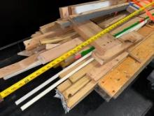 LOT OF WOOD PLANKS AND TRIM