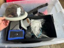 LOT - ASSROTED HARDWARE, CABLES, SUPPLIES, ETC - IN BIN (AT PUBLIC STORAGE)