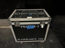 ROAD CASE - BLACK WITH CASTERS (CAN BE USED TO FIT PHANTOM LIGHTS)