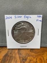 1oz 2004 Silver Eagle .999 Fine