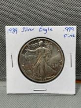 1oz 1989 Silver Eagle .999 Fine