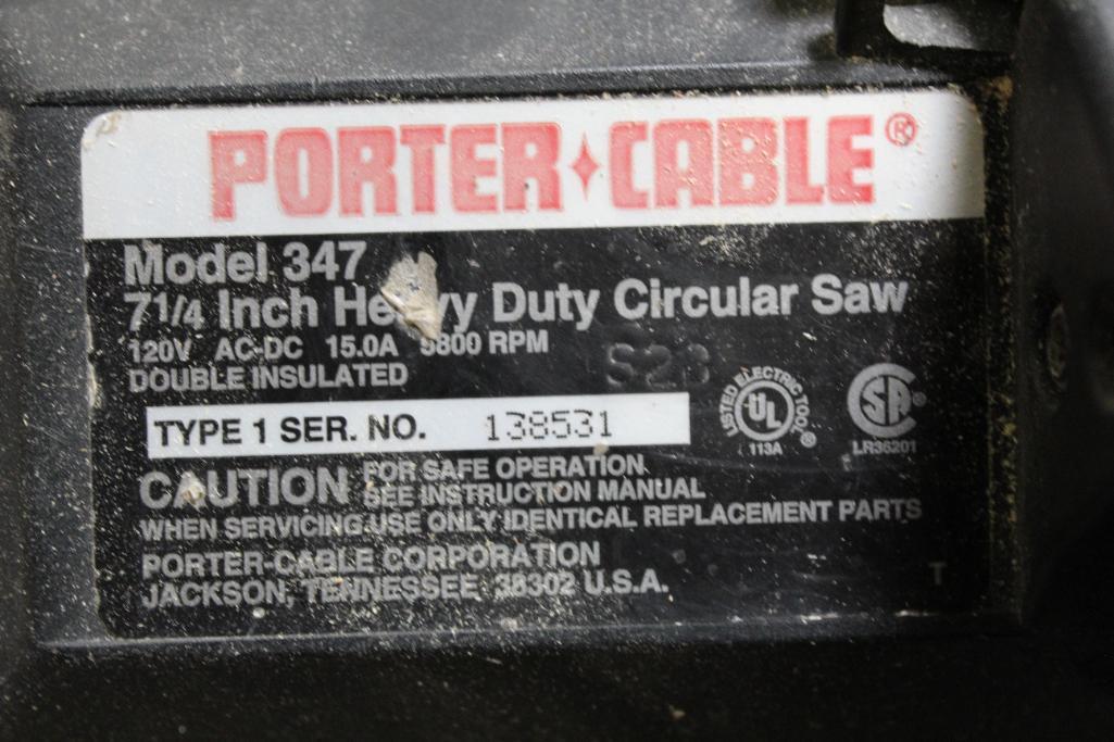 Porter Cable Circular Saw 7-1/4" Model 347