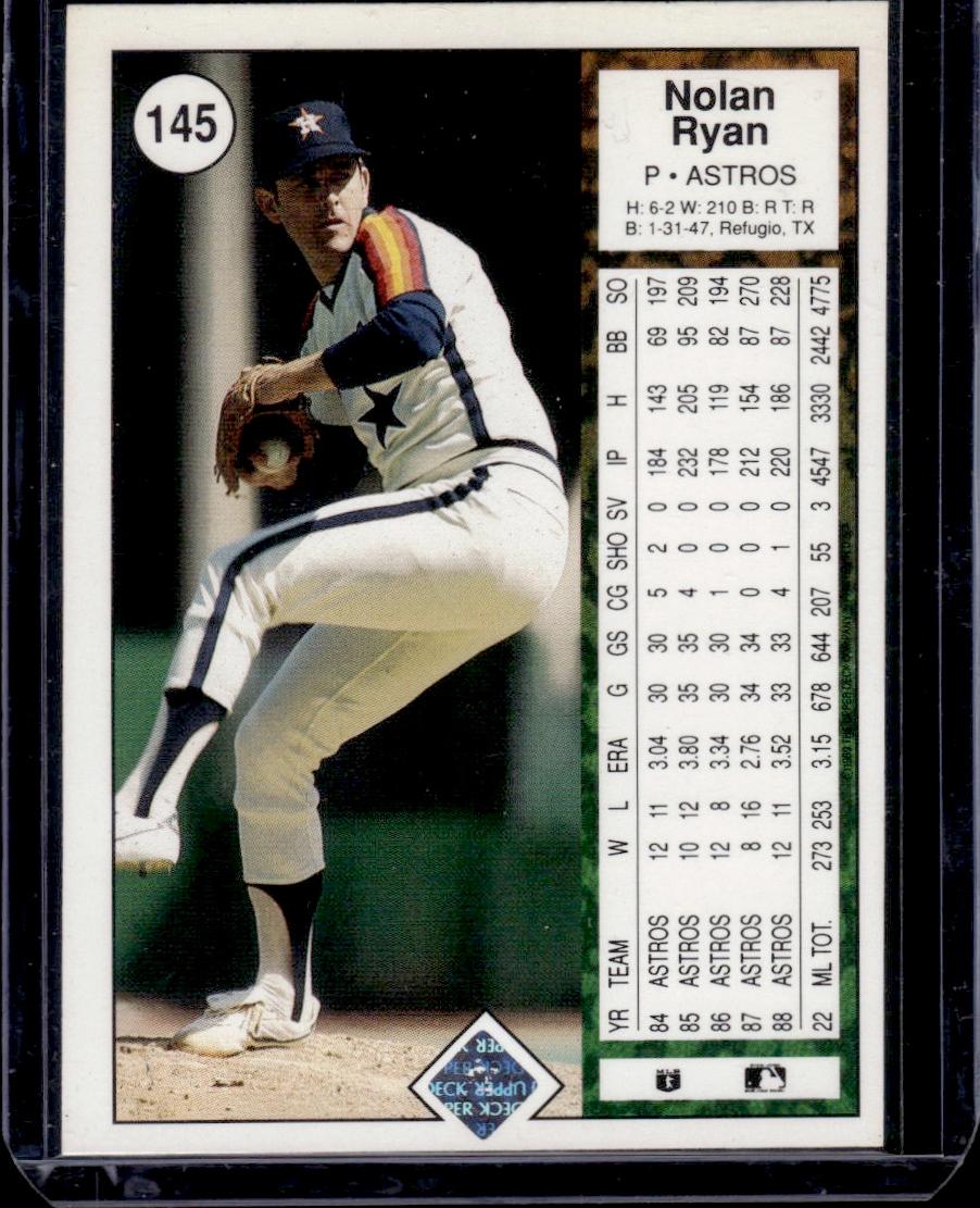 Nolan Ryan 1989 Upper Deck #145