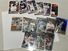 Lot of 15 MLB Topps Cards - Yelich Mojo Refractor, Ortiz, Cowser, Rookies, Vladdy Jr.