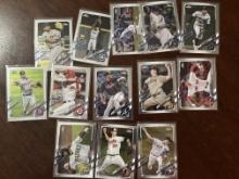 Lot of 13 Topps Chrome MLB Cards - All rookies