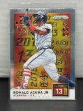 Ronald Acuna Jr. 2019 Panini Prizm Numbers Game Insert #NG3