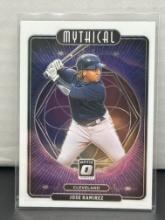 Jose Ramirez 2021 Panini Donruss Optic Mythical Insert #M13