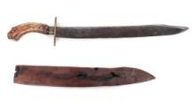 American Civil War Bowie Knife, Signed "Kimball Mason"