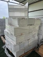 Pallet of stackable corrugated totes