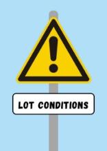 Lot Conditions: Please note!