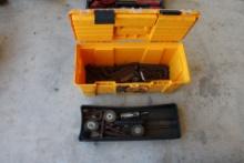 Tool Box w/ Allen Wrenches and Pneumatic Grinders