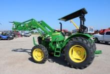 John Deere 5065E Tractor with Front End Loader and Hay Spear