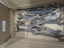 Box of open end combo wrenches