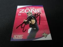 Drew Brees Signed Saints Sports Card W/Coa