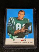 FRED HILL - 1969 TOPPS - ROOKIE CARD # 130 - PHILADELPHIA EAGLES - NFL