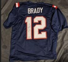 Tom Brady autographed jersey with coa
