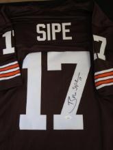 BROWNS BRIAN SIPE SIGNED JERSEY JSA COA