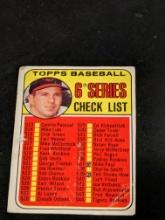 1969 Topps Checklist 6th Series Brooks Robinson HOF #504