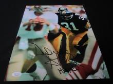 DONNIE SHELL SIGNED 11X14 PHOTO STEELERS JSA