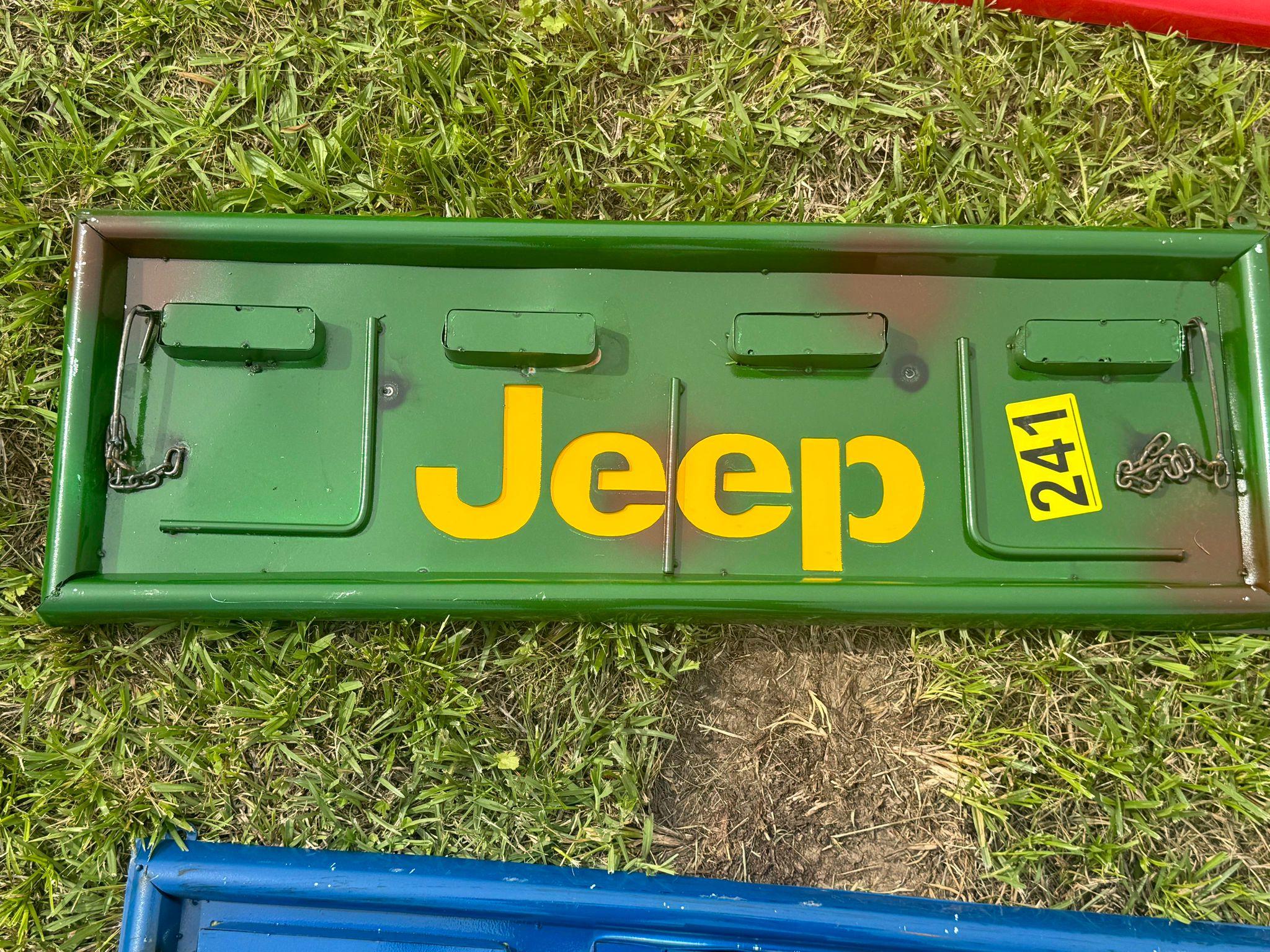 Jeep tailgate sign