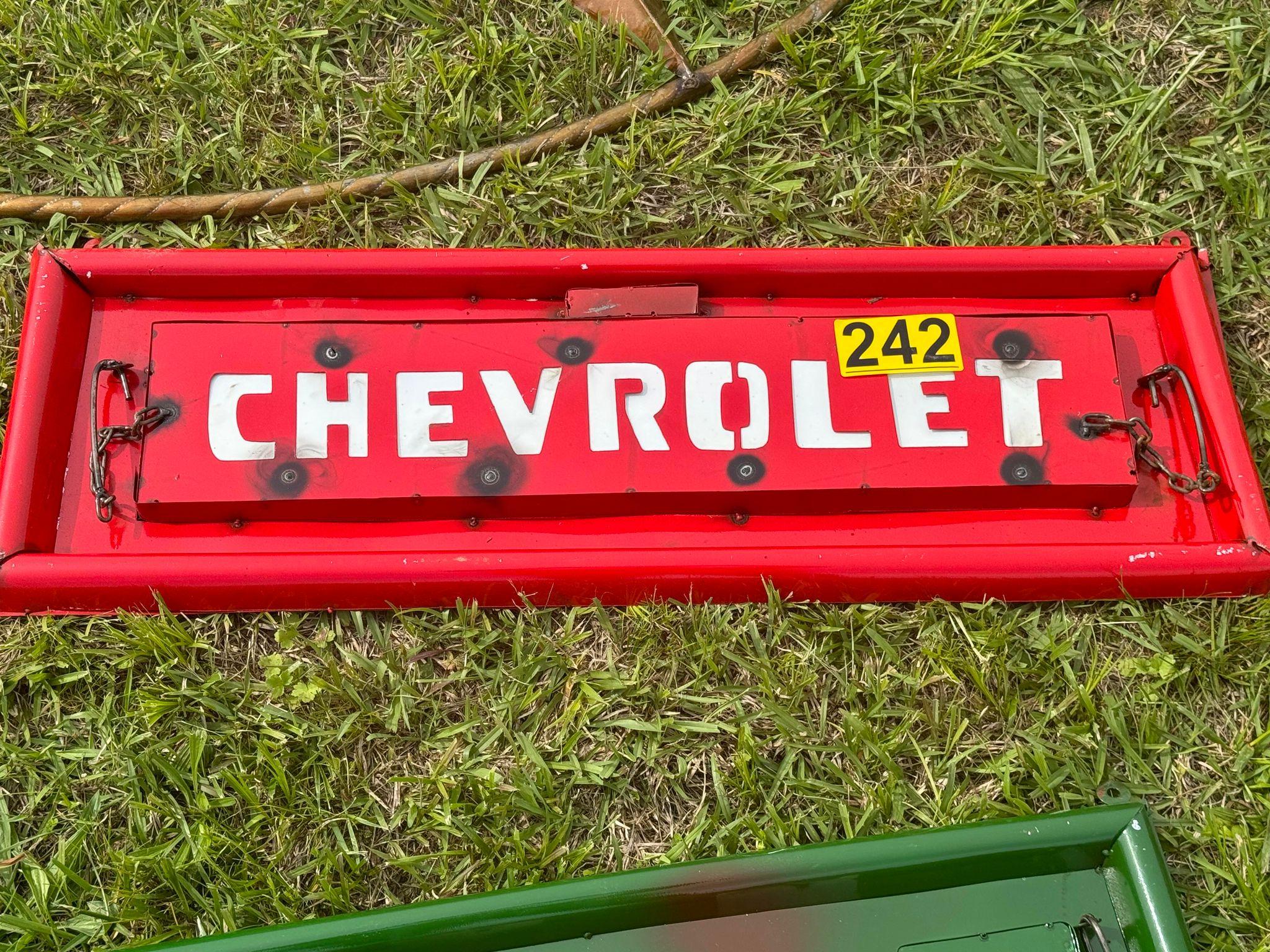 Chevy tailgate sign