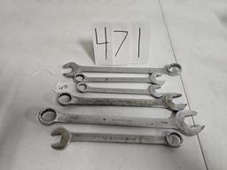 6 IH wrenches 7/8" 11/16"  5/8"  13/16"  15/16"  3/4"